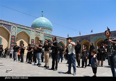 عزاداری دسته جات عزاداری در حرم امام زادگان جوپار