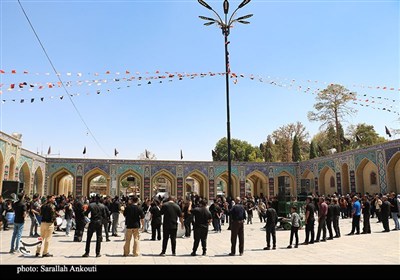 عزاداری دسته جات عزاداری در حرم امام زادگان جوپار