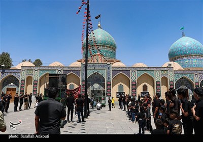 عزاداری دسته جات عزاداری در حرم امام زادگان جوپار