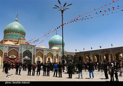 عزاداری دسته جات عزاداری در حرم امام زادگان جوپار