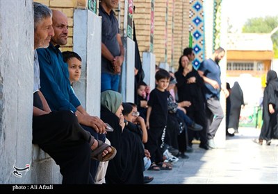 طنین شیپور تعزیه در آستان مقدس ابناء موسی بن جعفر(ع)