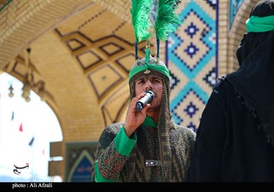 طنین شیپور تعزیه در آستان مقدس ابناء موسی بن جعفر(ع)