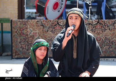 طنین شیپور تعزیه در آستان مقدس ابناء موسی بن جعفر(ع)
