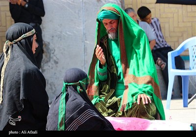 طنین شیپور تعزیه در آستان مقدس ابناء موسی بن جعفر(ع)