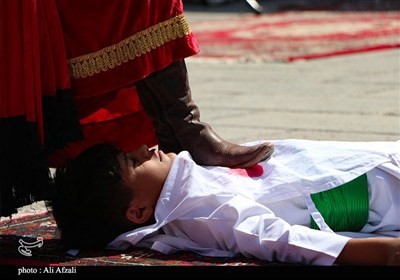 طنین شیپور تعزیه در آستان مقدس ابناء موسی بن جعفر(ع)
