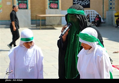 طنین شیپور تعزیه در آستان مقدس ابناء موسی بن جعفر(ع)