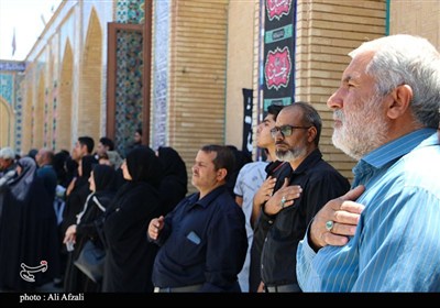 طنین شیپور تعزیه در آستان مقدس ابناء موسی بن جعفر(ع)