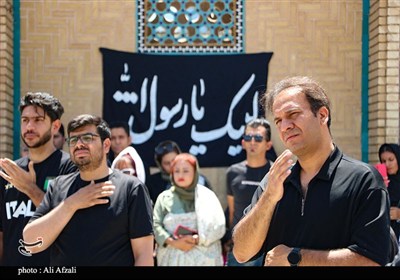 طنین شیپور تعزیه در آستان مقدس ابناء موسی بن جعفر(ع)