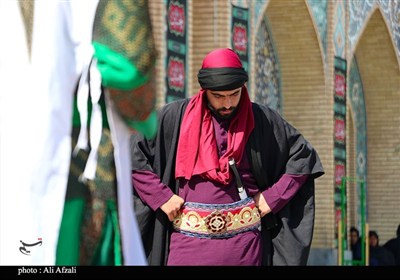طنین شیپور تعزیه در آستان مقدس ابناء موسی بن جعفر(ع)