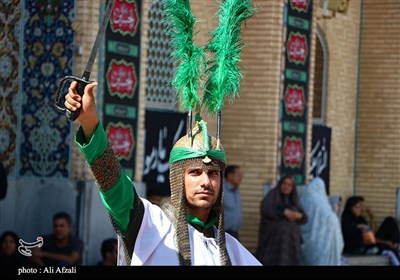 طنین شیپور تعزیه در آستان مقدس ابناء موسی بن جعفر(ع)
