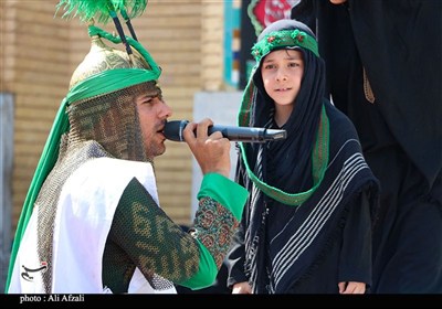طنین شیپور تعزیه در آستان مقدس ابناء موسی بن جعفر(ع)
