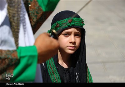 طنین شیپور تعزیه در آستان مقدس ابناء موسی بن جعفر(ع)
