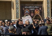 تشییع پیکر شهید مدافع امنیت در حرم مطهر حضرت شاهچراغ (ع)