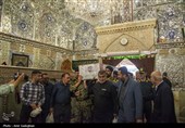 تشییع پیکر شهید مدافع امنیت در حرم مطهر حضرت شاهچراغ (ع)