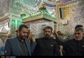 تشییع پیکر شهید مدافع امنیت در حرم مطهر حضرت شاهچراغ (ع)