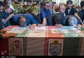 تشییع پیکر شهید مدافع امنیت در حرم مطهر حضرت شاهچراغ (ع)