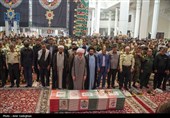 تشییع پیکر شهید مدافع امنیت در حرم مطهر حضرت شاهچراغ (ع)