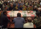 تشییع پیکر شهید مدافع امنیت در حرم مطهر حضرت شاهچراغ (ع)