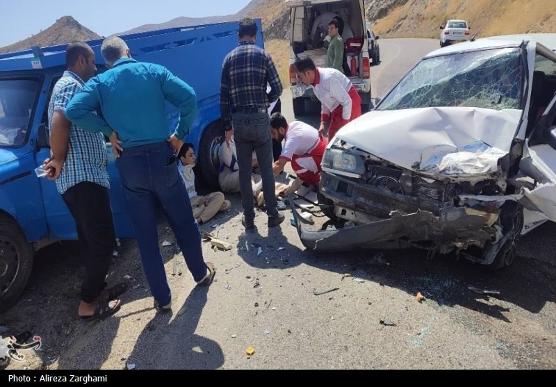 نیسان آبی در الموت حادثه آفرید