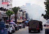 استهداف المتظاهرین لاستعادة جثامین الشهداء الفلسطینیین فی البیرة من قبل الاحتلال