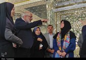 بازدید. معاون صنایع دستی کشور از آستان قیدار نبی(ع)