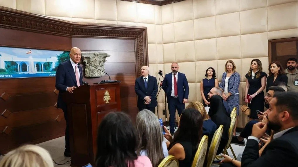 لبنان , أمريكا , توم باراك , توماس براك , بيروت , السفيرة الأمريكية لدى لبنان ليزا جونسون , جوزف عون , 
