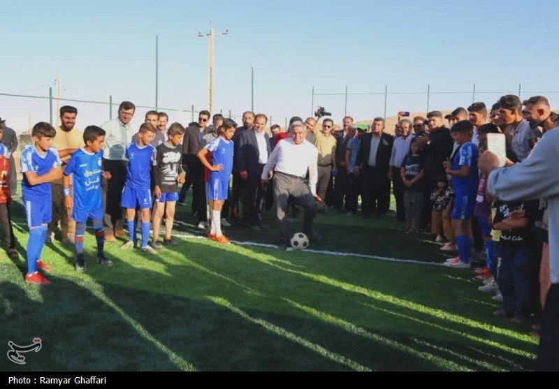 افتتاح چمن ورزشی؛ امیدآفرینی در دل روستای قزل بلاغ دیواندره- ...