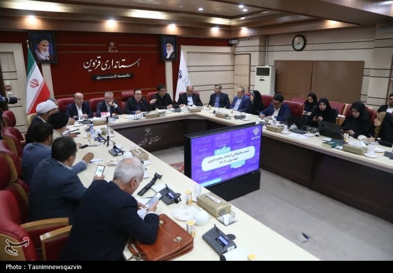 نشست خبری استاندار قزوین- عکس صفحه استان تسنیم