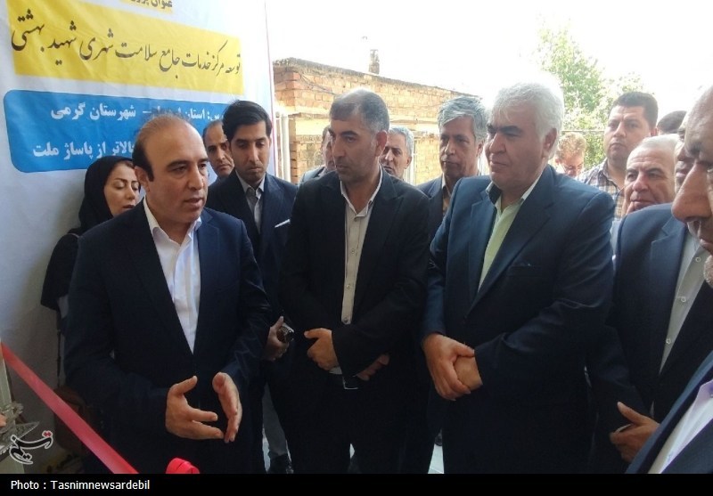 افتتاح 77 پروژه عمرانی در گرمی- عکس صفحه استان تسنیم
