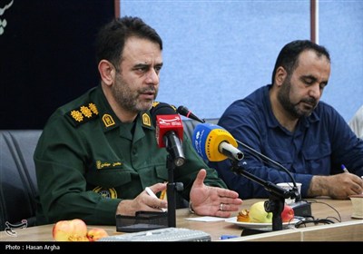 نشست خبری فرمانده سپاه انصار المهدی(عج) استان زنجان