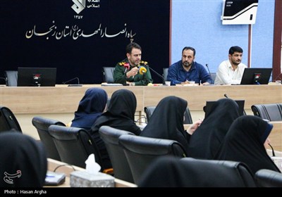 نشست خبری فرمانده سپاه انصار المهدی(عج) استان زنجان