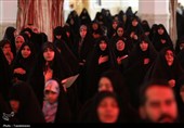 عزاداری زائران حرم بانوی کرامت در شب شهادت امام حسن عسکری(ع)