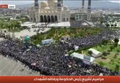 تشییع ملیونی مهیب فی صنعاء لرئیس الوزراء الرهوی ورفاقه