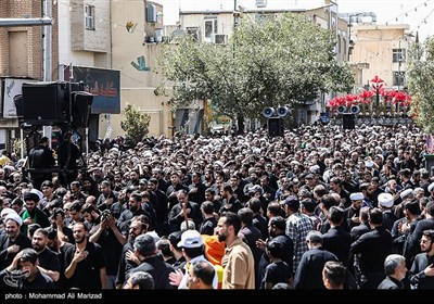 دسته عزاداری شهادت امام حسن عسکری (ع) با حضور آیت الله وحید خراسانی
