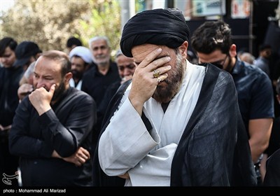 دسته عزاداری شهادت امام حسن عسکری (ع) با حضور آیت الله وحید خراسانی