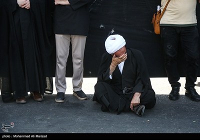دسته عزاداری شهادت امام حسن عسکری (ع) با حضور آیت الله وحید خراسانی