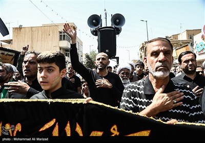 دسته عزاداری شهادت امام حسن عسکری (ع) با حضور آیت الله وحید خراسانی