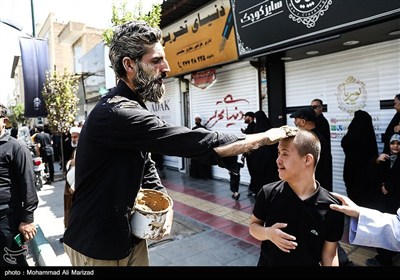 دسته عزاداری شهادت امام حسن عسکری (ع) با حضور آیت الله وحید خراسانی