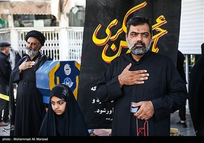 دسته عزاداری شهادت امام حسن عسکری (ع) با حضور آیت الله وحید خراسانی