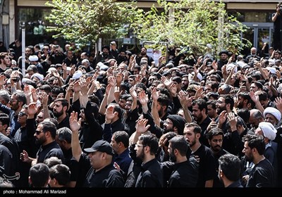 دسته عزاداری شهادت امام حسن عسکری (ع) با حضور آیت الله وحید خراسانی