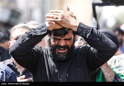 دسته عزاداری شهادت امام حسن عسکری (ع) با حضور آیت الله وحید خراسانی