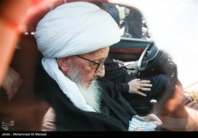 دسته عزاداری شهادت امام حسن عسکری (ع) با حضور آیت الله وحید خراسانی
