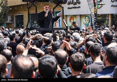 دسته عزاداری شهادت امام حسن عسکری (ع) با حضور آیت الله وحید خراسانی