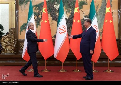 دیدار روسای جمهور ایران و چین