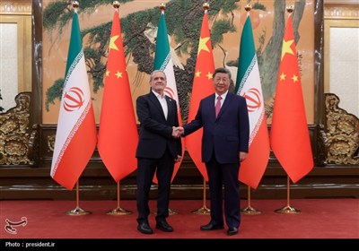 دیدار روسای جمهور ایران و چین