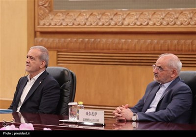 دیدار روسای جمهور ایران و چین