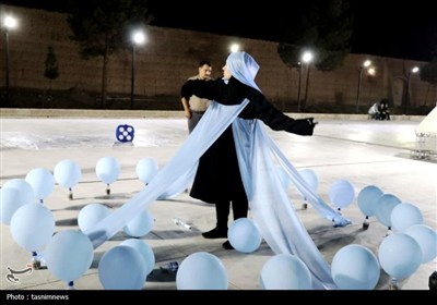 اجرای تئاتر خیابانی آب و زندگی در یزد