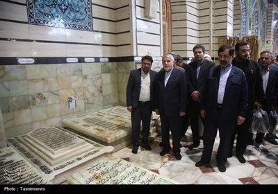 تشرف وزیر میراث فرهنگی به حرم حضرت معصومه(س)