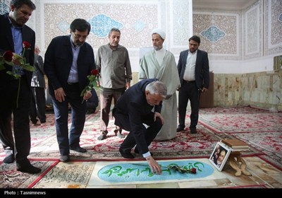 تشرف وزیر میراث فرهنگی به حرم حضرت معصومه(س)