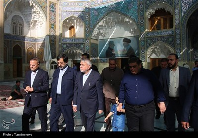 تشرف وزیر میراث فرهنگی به حرم حضرت معصومه(س)
